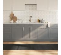 Owoxanthellate Tapis en bambou gris - 60 x 1000 cm - Flair moderne - Pour salon, couloir, chambre à coucher - Durable - Avec dessous antidérapant