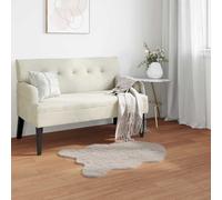 Owoxanthellate Tapis en fourrure de lapin synthétique Olite beige 80 x 120 cm, peluche et durable, design moderne, extra doux comme tapis douillet pour salon, chambre à coucher et coins confortables