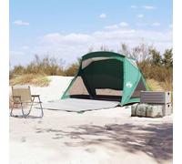 Owoxanthellate Tente de plage pour 2 personnes - Vert mer - 150/256 x 162 x 157,5 cm - Protection solaire imperméable - Pop Up - Tente de camping légère pour plage, jardin, bac à sable et pique-nique