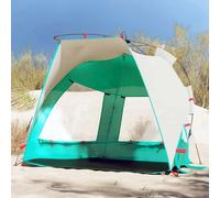 Owoxanthellate Tente de plage pour 2 personnes, vert océan, 200 x 128 x 146 cm, abri pop-up résistant aux UV, en polyester 190T, avec système de libération rapide, pour camping, plage et jardin