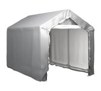 Owoxanthellate Tente de stockage 180 x 300 cm abri en acier galvanisé gris