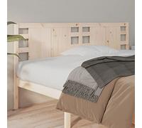 Owoxanthellate Tête de lit 141 x 4 x 100 cm en pin massif non traité - Design rustique - Bon soutien dorsal pour chambre à coucher et chambre d'amis - Cadre compatible