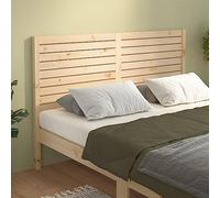 Owoxanthellate Tête de lit - 206 x 4 x 100 cm - En bois de pin massif - Design à lattes - Moderne - Naturel - Pour cadre de lit, chambre à coucher - Support dorsal durable - Bois non traité