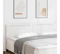 Owoxanthellate Tête de lit blanche - 200 x 5 x 88 cm - Avec éclairage LED - Hauteur réglable - En bois PVC - Design moderne - Durable - Pour chambre à coucher