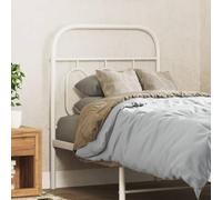 Owoxanthellate Tête de lit blanche 80 x 100 cm Cadre en acier Tête de lit moderne pour lit de 75 cm de large avec fixation tubulaire rond Design stable dans la chambre à coucher