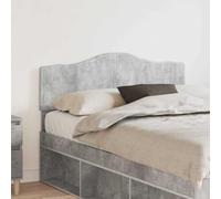 Owoxanthellate Tête de lit en béton gris 135 cm Design moderne en bois Coussin mural Aspect facile à nettoyer et durable pour chambre à coucher, chambre d'adolescent et chambre d'amis