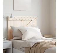 Owoxanthellate Tête de lit en bois de pin massif non traité 80 x 104 cm pour lit à sommier tapissier et cadre de lit - Design rustique moderne - Dossier robuste et confortable pour chambre à coucher
