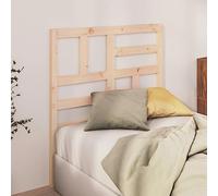 Owoxanthellate Tête de lit en bois massif 106 x 4 x 104 cm en pin non traité - Design moderne à lattes stable et confortable - Pour chambre à coucher, lit à sommier tapissier et chambre d'adolescent
