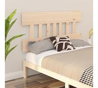 Owoxanthellate Tête de lit en pin massif 138,5 x 3 x 81 cm non traité, rustique, avec grain droit, tête de lit naturelle pour chambre à coucher et chambre d'amis