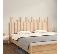 Owoxanthellate Tête de lit murale 185 × 3 × 80 cm en pin massif non traité - Design moderne à lattes - Pour chambre à coucher - Lit à sommier tapissier sans tête de lit - Montage facile - Instructions
