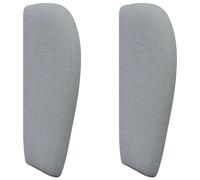 Owoxanthellate Tête de lit oreille gris clair 40 x 23 x 6 cm - Élégante tête de lit en tissu avec rembourrage en mousse, dossier moderne pour lit et chambre à coucher
