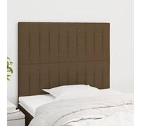 Owoxanthellate Tête de lit réglable en hauteur en bois de mélèze et polyester - 100 x 5 x 118/128 cm - Design moderne - Avec soutien dorsal - Coussin mural durable pour chambre à coucher - Marron