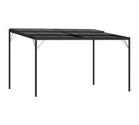Owoxanthellate Tonnelle avec toit, anthracite, 4 x 3 x 2,5 m, en aluminium et acier, design moderne, robuste et durable, pour jardin, terrasse, balcon, barbecue, réunion de famille et événements en