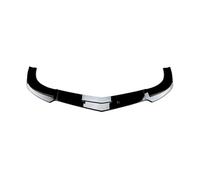 OWPBZ Lame de pare-choc avant compatible avec Mercedes Benz Classe C W204 S204 C63 AMG 2011 2012 2013 2014, kit de protection facile à installer(Glossy Black)