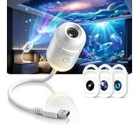 OWSEN 2026 New Hd Smart Dynamic 5d Holographic Night Light Projector - Pprojecteur ciel etoile - Plug and Play Hd Star Projector,360° Adjustable Hd Galaxy and Ocean Projectors (With 3 Films)