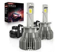 OWVTPS D2S D2R Ampoule LED 160W +700% de Luminosité 36000LM 6500K Cool White, Plug and Play Xenon HID Lampe de Remplacement, Pas d'Adaptateur Supplémentaire Requis, Pack de 2