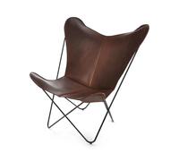 OX Denmarq Fauteuil Papillon. structure noire moka