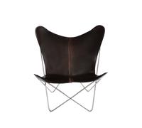 OX Denmarq Fauteuil papillon Trifolium cuir moka