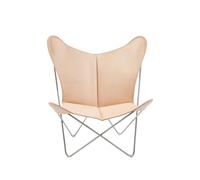 OX Denmarq Fauteuil papillon Trifolium cuir nature