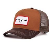 Ox Horn broderie casquette de baseball sports de plein air mesh cap kaki Multicolore G