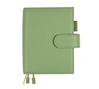 Ox Knight Couverture de carnet A6 en cuir véritable - Couverture de planification de luxe pour Hobonichi Techo, Stalogy, Midori MD Planner, et plus encore - avec boucle pour stylo, emplacements pour