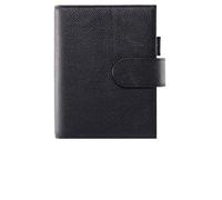 Ox Knight Couverture de planification A6 en cuir pour Hobonichi, Stalogy, Midori Hibino, Leuchtturm1917 et plus encore - avec passant pour stylo, emplacements pour cartes, poche arrière et