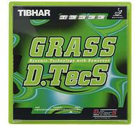 (OX(no sponge), Black) - TIBHAR Grass D.TecS Table Tennis Pips-Out Rubber