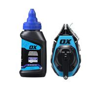 OX Pro Precision Chalk Reel Value Pack de 15,25 m - Kevlar Ultra Fine Line / Ratio d'engrenage 3:1