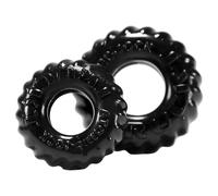 OXBALLS - set anneaux péniens texturés - silicone noir