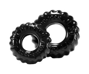 OXBALLS - set anneaux péniens texturés - silicone noir
