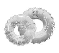 OXBALLS - set anneaux péniens texturés - silicone transparent
