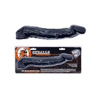 Oxballs - The Muscle Ripper Cock Gaine en noir - Livré avec notre insert ADJUSTfit pour qu'il s'adapte parfaitement à vous.