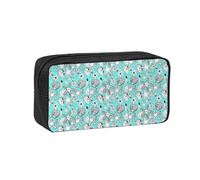 OXbnmm Belle trousse à crayons imprimée étoile de mer - Sac de rangement spacieux - Fermeture éclair lisse - En polyester - Pour étudiants et enseignants