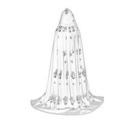 OXbnmm Cape à capuche en langue des signes de l'alphabet pour adolescent, petite costumade, sorcière, vampire, magicien, bal masqué, scène