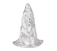 OXbnmm Cape à capuche en marbre or rose pour adolescent, petit costume de sorcière, vampire, magicien, bal masqué, scène