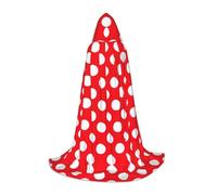 OXbnmm Cape à capuche mignonne à pois pour adolescent, petite costumade, sorcière, vampire, magicien, bal masqué, scène