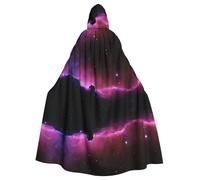 OXbnmm Cape de magicien ciel étoilé foncé pour adulte, pour festival, Halloween, cosplay, cape de larp