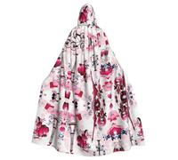 OXbnmm Cape de magicien de la Tour Eiffel de Paris pour adulte, pour festival, Halloween, cosplay, cape de Larp