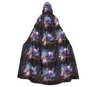 OXbnmm Cape de magicien de l'univers galaxie et espace pour adulte, pour festival de la Renaissance, Halloween, cosplay, cape Larp