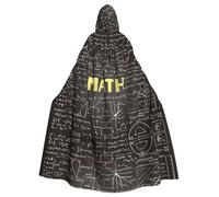 OXbnmm Cape de magicien des mathématiques pour adulte, pour festival, Renaissance, Halloween, cosplay, cape Larp