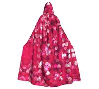 OXbnmm Cape de magicien en forme de cœur d'amour pour adulte - Pour la Saint-Valentin, le festival de la Renaissance, Halloween, cosplay, cape Larp