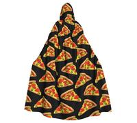 OXbnmm Cape de magicien savoureuse pizza pour adulte, pour festival, Halloween, cosplay, cape de larp