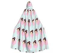 OXbnmm Cape de sorcier de petite ballerine pour adulte, pour festival, Halloween, cosplay, cape Larp