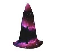 OXbnmm Dark Star Sky Cape à capuche pour adolescent Petit costume de sorcière vampire sorcier bal masqué scène