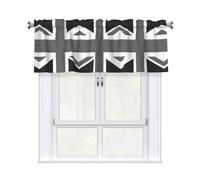 OXbnmm Rideaux de cantonnière avec impression drapeau national du Royaume-Uni pour cuisine, rideau occultant 137,2 x 45,7 cm