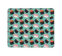 OXbnmm Sushi Food Pattern1 Grand tapis de souris étendu avec bord de verrouillage et base antidérapante, tapis de bureau épais et durable pour le travail