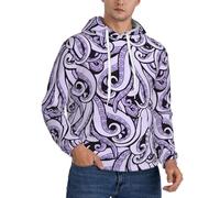 OXbnmm The Sea Witch Sweat à capuche pour homme avec doublure en polaire chaude et poche kangourou réglable, Noir , XXL