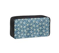 OXbnmm Trousse à crayons en laine imprimée étoile de mer côtière - Sac de rangement spacieux avec fermeture éclair lisse - Support en polyester pour étudiants et enseignants