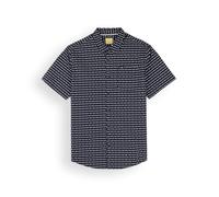 OXBOW Chemise Manches Courtes microprint Miniature Deep Marine Ete 2025 Manches Courtes, Uni