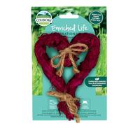 Oxbow Enriched Life Coeur de Fête - Jouets pour Lapins, Jouets pour cochons d'Inde, Hamster, Lapin, Gerbille, Chinchilla, Rat, Accessoires pour Cage aux NACs